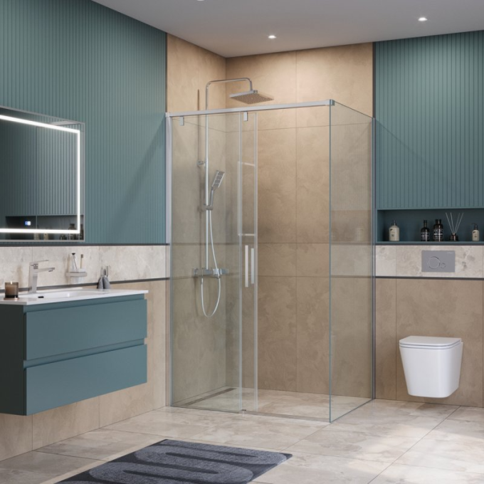 Душевой уголок BELBAGNO SOFT_CLOSE-1-AH-1-130/100-C-Cr