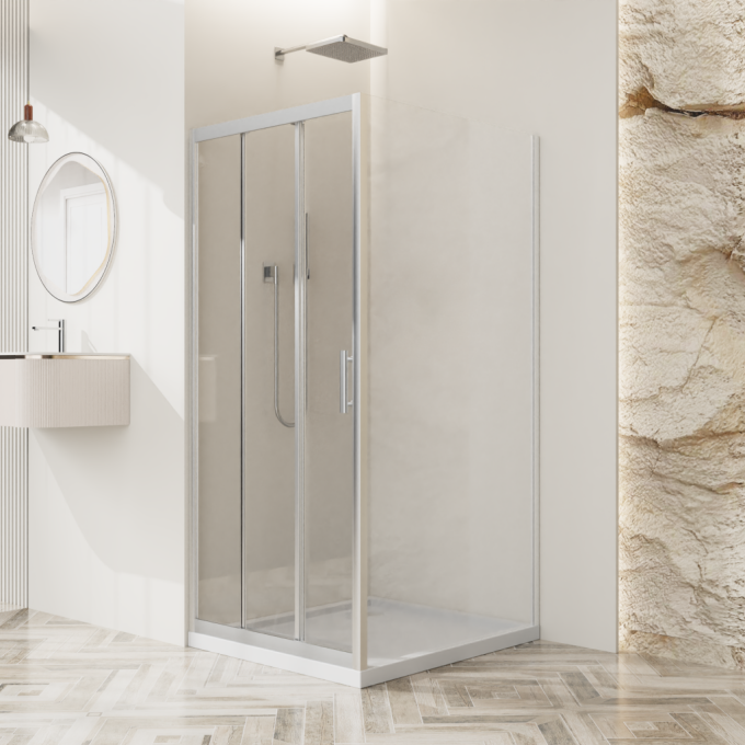Душевой уголок BELBAGNO UNO-195-AF-31-100-C-Cr